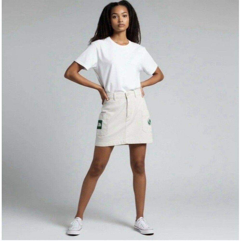 The North Face Valley Canvas Skirt White Women's  “Earth Day” Size Large NEW